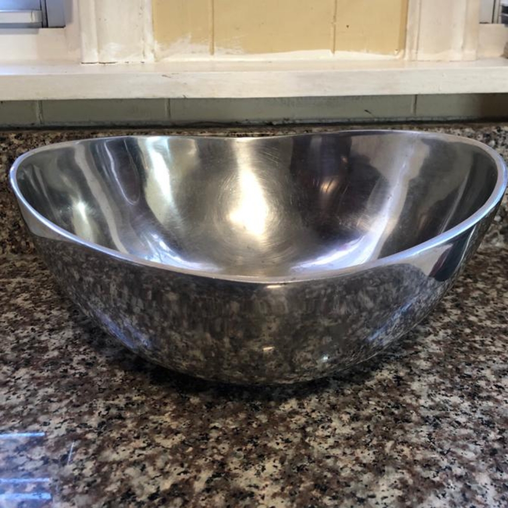 Oval Metal Bowl Serving Bowl Container